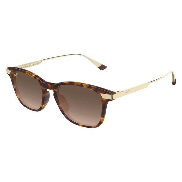 New MAUI JIM ManaOlana Havana Polarised Square HS623 10 Sunglasses Women - Picture 1 of 4
